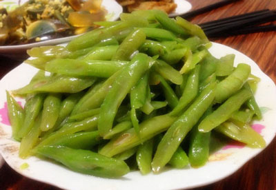 腐乳焖芸豆角做法简单又好吃