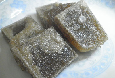 湘西特产红苕粑粑的吃法两种