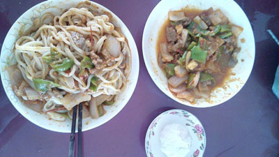 新疆拌面之新疆过油肉拌面的做法，有过程图