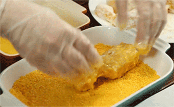 【愚人节炸鸡腿】裹面包糠