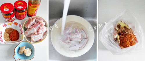 适合新手的香辣烤排骨，味道出彩的私房烤排骨图片2