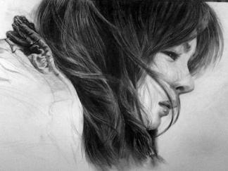 姑娘-素描图集8