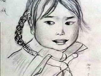 姑娘-素描图集7