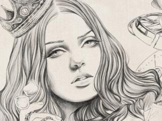 姑娘-素描图集1