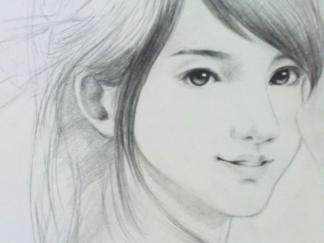 姑娘-素描图集2