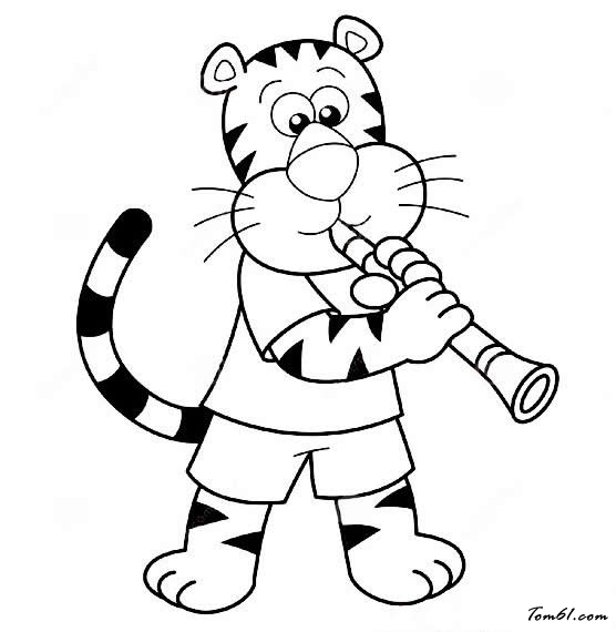 吹单簧管的小动物