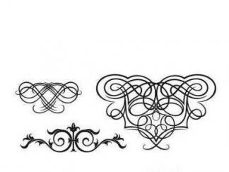 欧式手抄报花边花纹2
