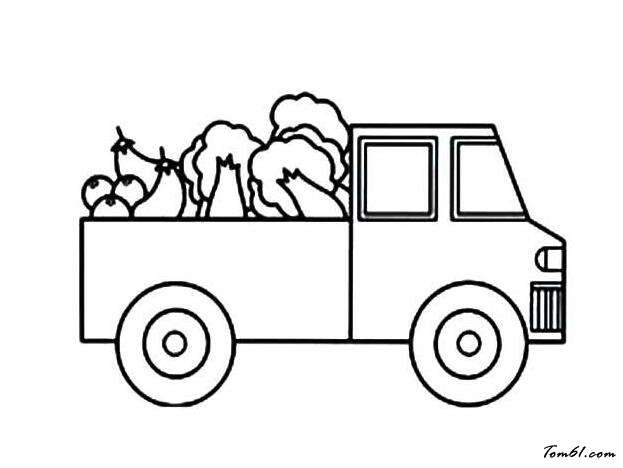 装满蔬菜的货车