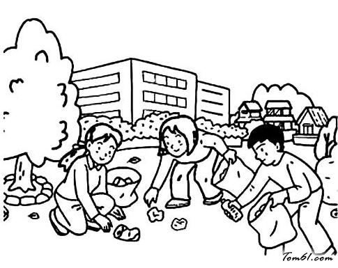 捡垃圾公益活动