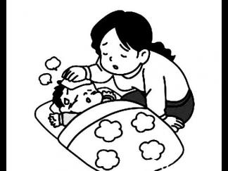 生病发烧的孩子1