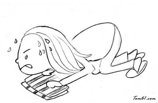 日本女人擦地板