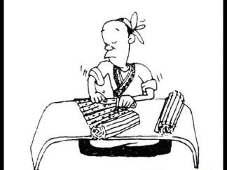 古人竹简写字情景2