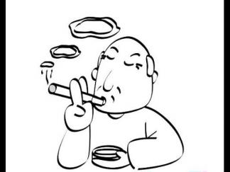吸烟的老人2