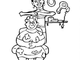 女人做头发情景1