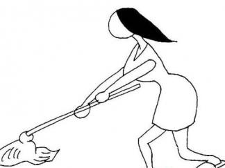 妈妈做家务拖地3