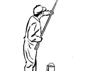 油漆工刷漆情景1