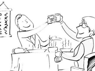 陪客户吃饭的情景3