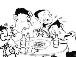 陪客户吃饭的情景4