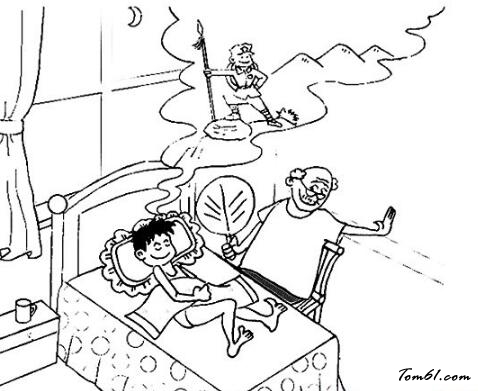 夏日听爷爷讲故事