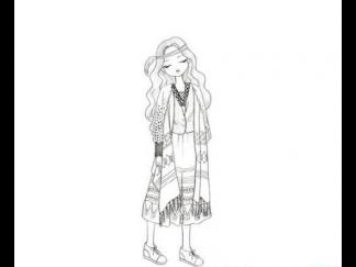 美丽的秋装女生1