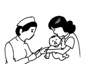小孩打预防针1