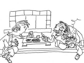 喝酒聊天的情景2