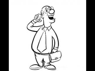 卡通提公事包的男人3