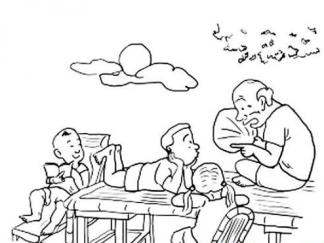 夏日听爷爷讲故事1