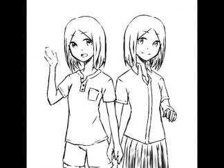 可爱的双胞胎女孩2