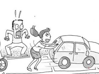 推汽车的情景3