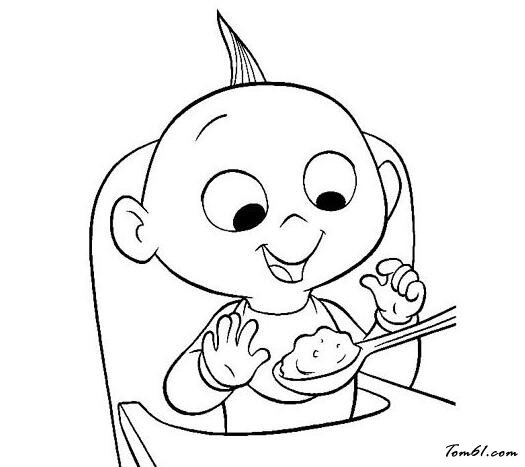 幼儿吃饭的情景