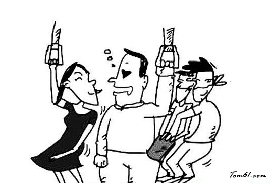 公交车上的小偷偷东西