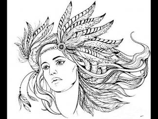 女印第安人头像2