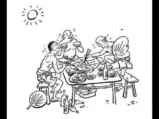 夏天吃火锅的情景2