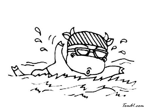 暑假戏水游泳的孩子