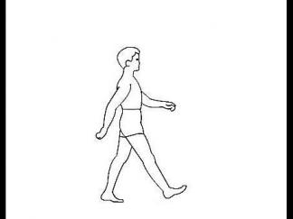 人物侧面走路1