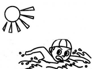 暑假戏水游泳的孩子2