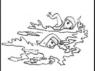 暑假戏水游泳的孩子1