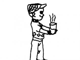 宝宝给妈妈端水2