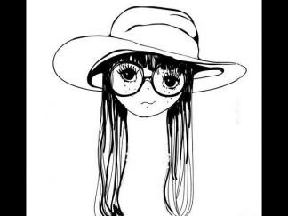 戴草帽的小女孩2