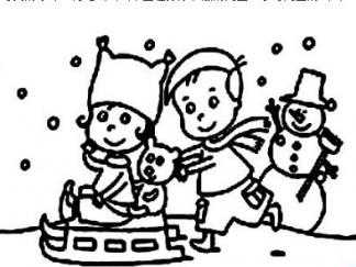 寒冷的冬天儿童2