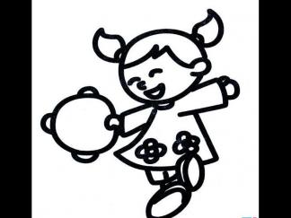 载歌载舞小女孩1