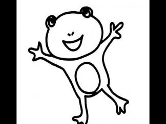 幼儿园画青蛙3