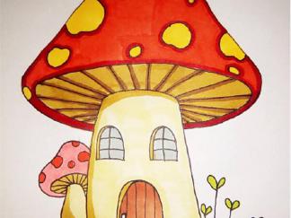 卡通蘑菇房8