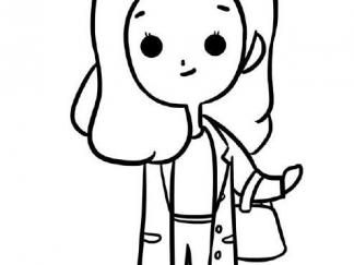 穿风衣的小女孩8