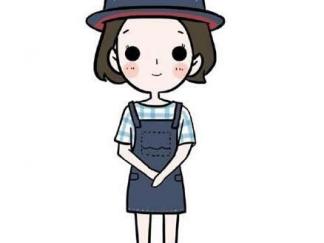 戴帽子的小女孩9