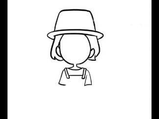 戴帽子的小女孩4