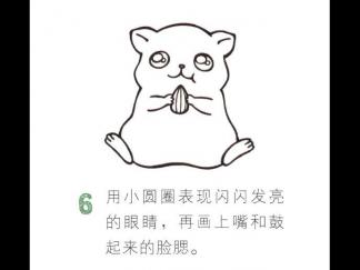 学画胖嘟嘟的仓鼠6