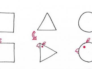 正方形、圆形、三角形的小鸟1