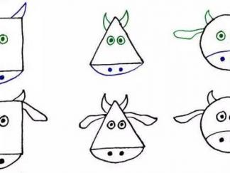 正方形、圆形、三角形的奶牛2